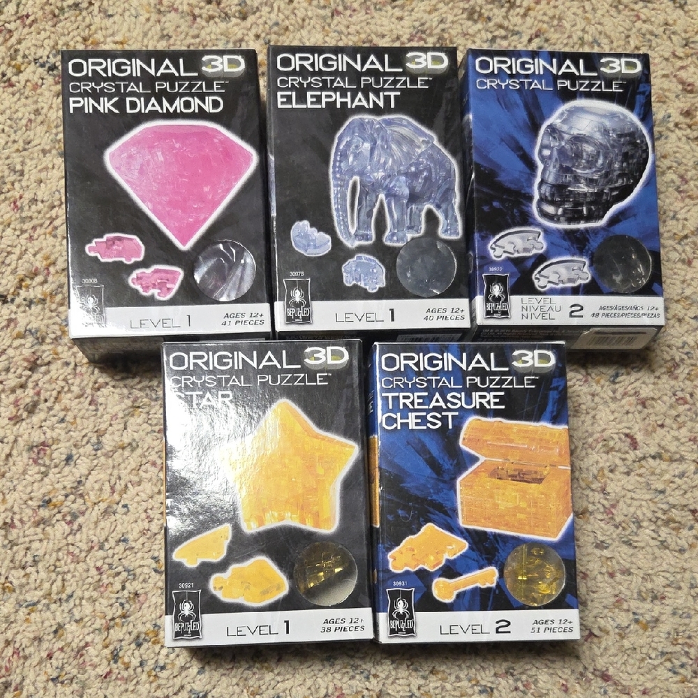 Original 3D Crystal Puzzle Set